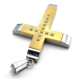 Pendentif Croix En Titane De Qualité Supérieure, Design Magnifique, Couleur Brillante