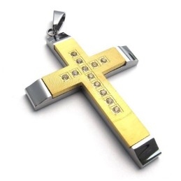Pendentif Croix En Titane De Qualité Supérieure, Design Magnifique, Couleur Brillante
