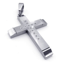 Pendentif Croix En Titane De Forme Élégante, Couleur Brillante, Qualité Stable