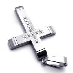 Pendentif Croix En Titane De Forme Élégante, Couleur Brillante, Qualité Stable