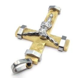 Pendentif Croix En Titane, Technologie Sophistiquée, Brillance Des Couleurs, Performances Fiables