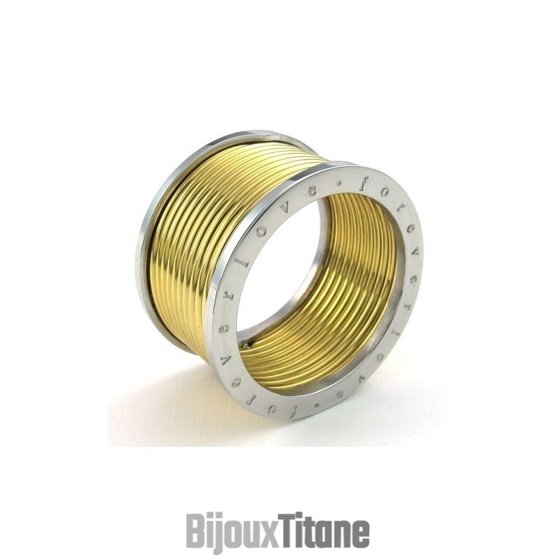 Bague En Titane De Qualité Stable Et De Brillance Des Couleurs, Construction Rationnelle
