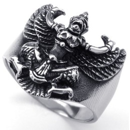 Bague En Titane Au Design Attrayant, Aux Couleurs Éclatantes Et À La Qualité Fiable