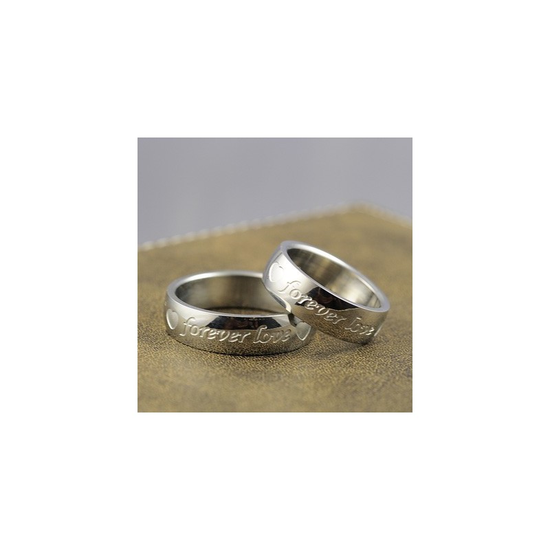 Bague Droite Pour Couple Forever Love Bague Droite Pour Couple Forever Love