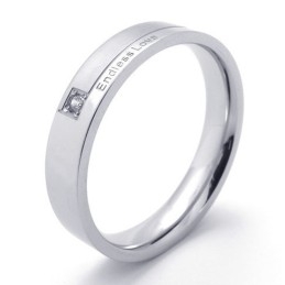 Bague En Titane De Forme Élégante, Couleur Brillante, Qualité Stable