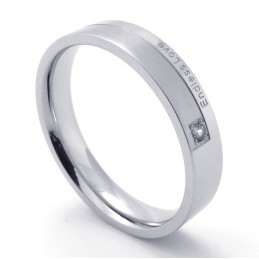 Bague En Titane De Forme Élégante, Couleur Brillante, Qualité Stable