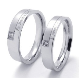 Bague En Titane De Forme Élégante, Couleur Brillante, Qualité Stable