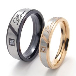 Bague En Titane De Haute Qualité, Design Magnifique Et Belles Couleurs