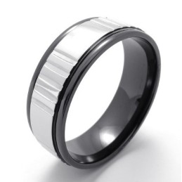 Bague En Titane De Haute Qualité, Fabrication Soignée Et Brillante