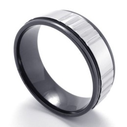 Bague En Titane De Haute Qualité, Fabrication Soignée Et Brillante