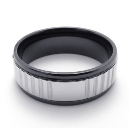 Bague En Titane De Haute Qualité, Fabrication Soignée Et Brillante