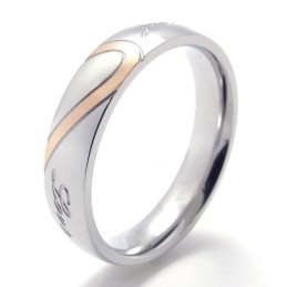 Bague En Titane De Qualité Supérieure, Design Magnifique, Couleur Brillante