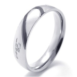 Bague En Titane De Forme Élégante, Couleur Brillante, Excellente Qualité