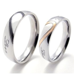 Bague En Titane De Forme Élégante, Couleur Brillante, Excellente Qualité