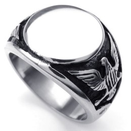 Bague En Titane À Motifs Tendance, Couleur Brillante, Durable À Utiliser