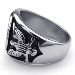 Bague En Titane À Motifs Tendance, Couleur Brillante, Durable À Utiliser