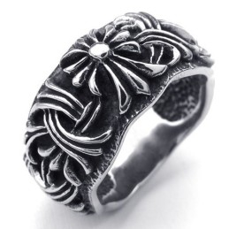 Bague En Titane D'Excellente Qualité, Motifs Tendance, Couleurs Éclatantes