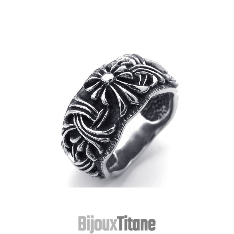 Bague En Titane D'Excellente Qualité, Motifs Tendance, Couleurs Éclatantes